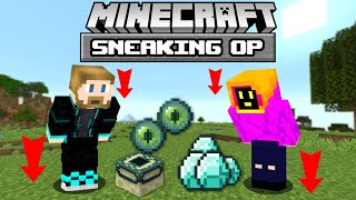 Minecraft, But Sneaking Gives Us OP ITEMS!