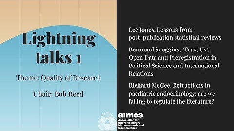 AIMOS2022 Lightning Talks 1 - Quality of Research