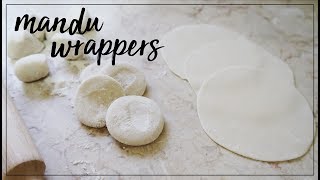 How to Make Wrappers for Mandu\Gyoza | 만두피 | Vegan & Kosher