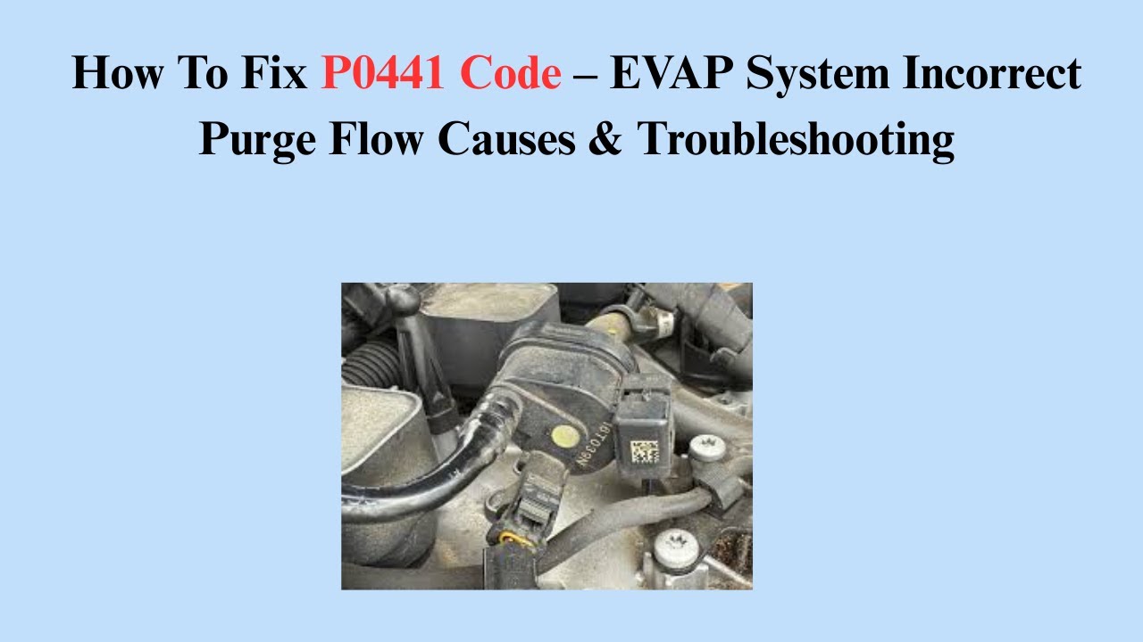 P0441 Code Description How To Fix P0441 Code – EVAP System Incorrect Purge Flow Causes ...