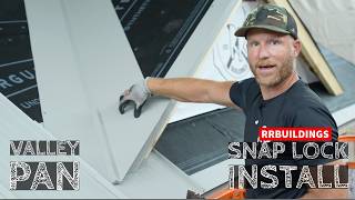 How to Install a Snap Lock Metal Roof Part 6: Valley Pan