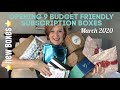 Opening 9 Budget Friendly Subscription Boxes | March 2020