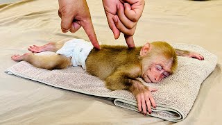 Bibi asked Dad to take a bath and get a massage