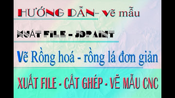 Jdpaint - Vẽ mẫu Rồng Hoá - Rồng lá bằng phần mềm jdpaint