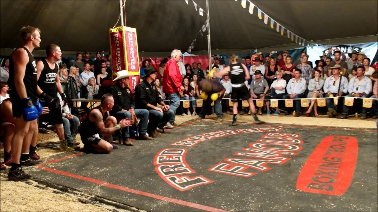 Scott Crawford & Rohan Biessel  tag team fight -Outback Fight Club Mt Isa 2016