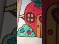 Cute Strawberry House 🍓🏡 | #coloring #satisfying #relaxing