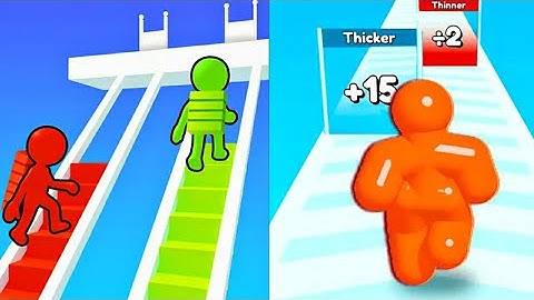 Bridge Race | Tall Man run - All level Gameplay Walkthrough Android iOS