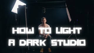 Simple Cinematic Low Key Studio Lighting Setup Tutorial