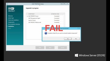 ESET Protect / ESET Security Management Center service upgrade *FAILURE* Server_x64.msi: Code: 1603