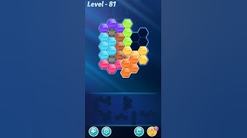 BLOCK! Hexa Puzzle! 7 Holic Level 81 (Rotate) - Lösung Solution Walkthrough
