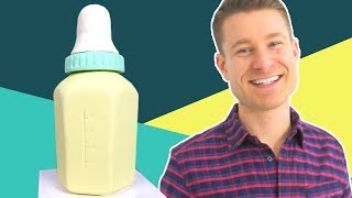 Dan Bakes a Giant Baby Bottle Cake 🍼 Challenge #21 | Dan Can Bake It | Food Network