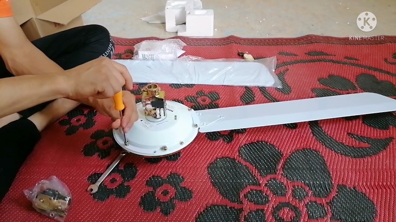 للمبتدئين كيف تركيب مروحة السقف كامله