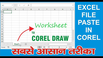 Import Excel Table in CorelDraw Very Easy Way