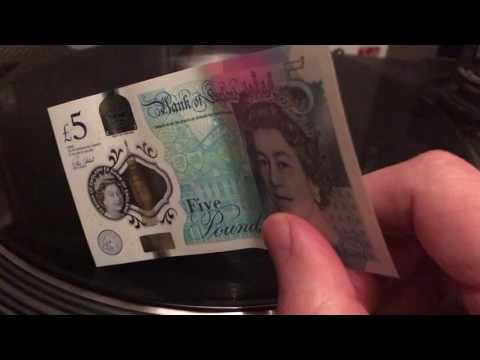 New £5 Note Can Play Vinyl Records