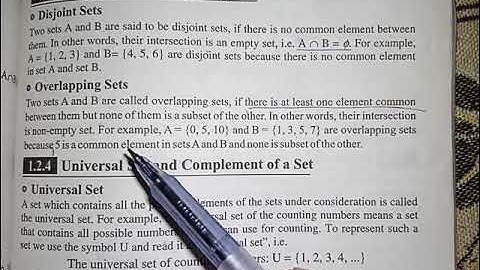 Lec#3 Class 7th   Difference of Sets ,Overlapping and disjoint sets  +Ex#1 2 Q#7 , Ex#1.3 Q#1