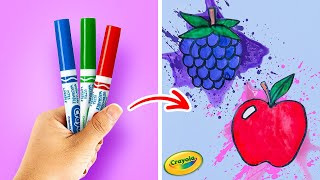 Rainbows, Fruit, and Ice Cream! ASMR Arts & Crafts with Crayola Products