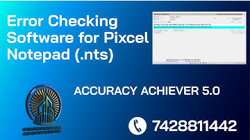Error checking Software for #pixcel notepad | QC Software for #Ntsnotepad | Accuracy Achiever 5.0 |
