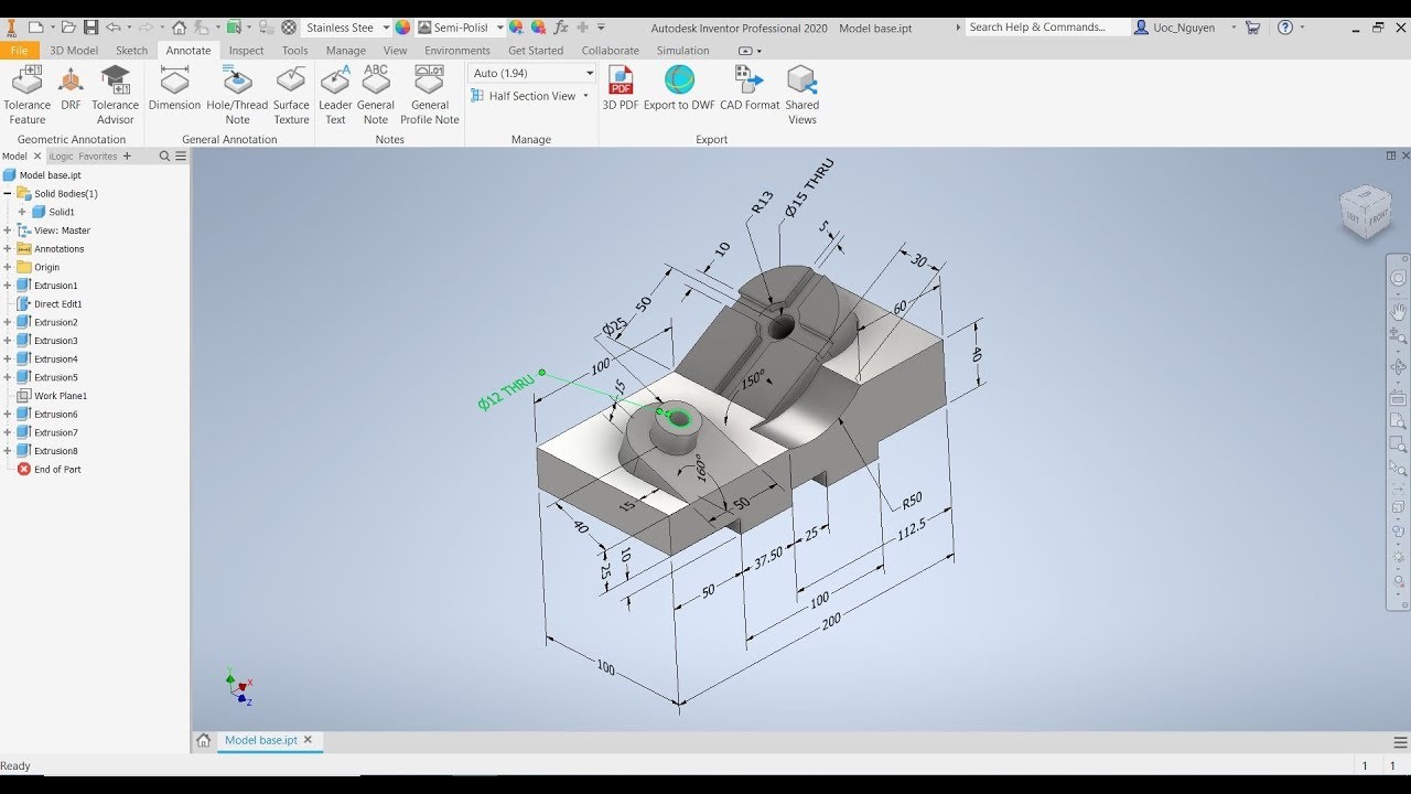 autodesk inventor tutorial video