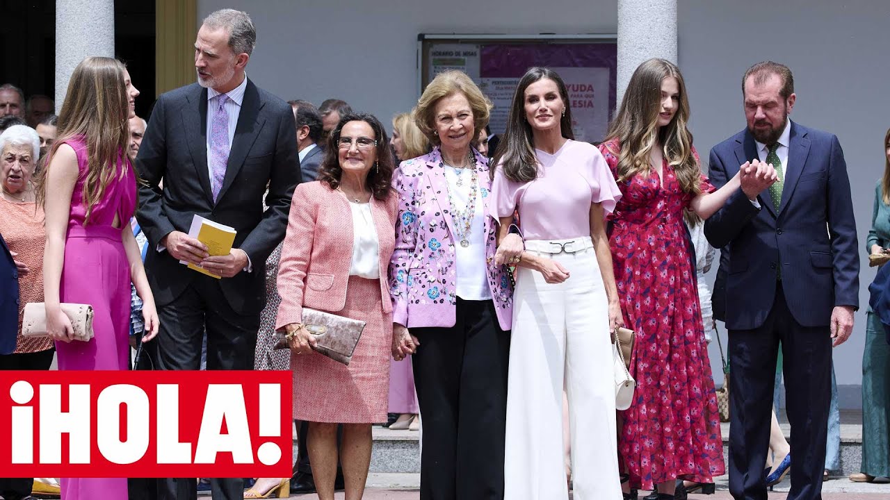 La infanta Sofía recibe la confirmación arropada por los Reyes, su hermana y tres de sus abuelos