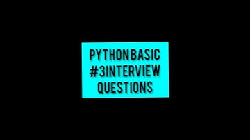 Python  important #interview questions #3 #shorts  #coder