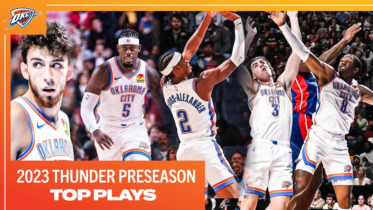 Best OKC Thunder Plays From the 2023-24 NBA Preseason ⚡️ 