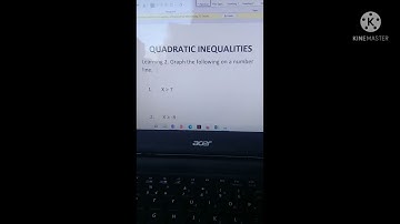 Quadratic Inequalities ( Grade 9 ) Week 6