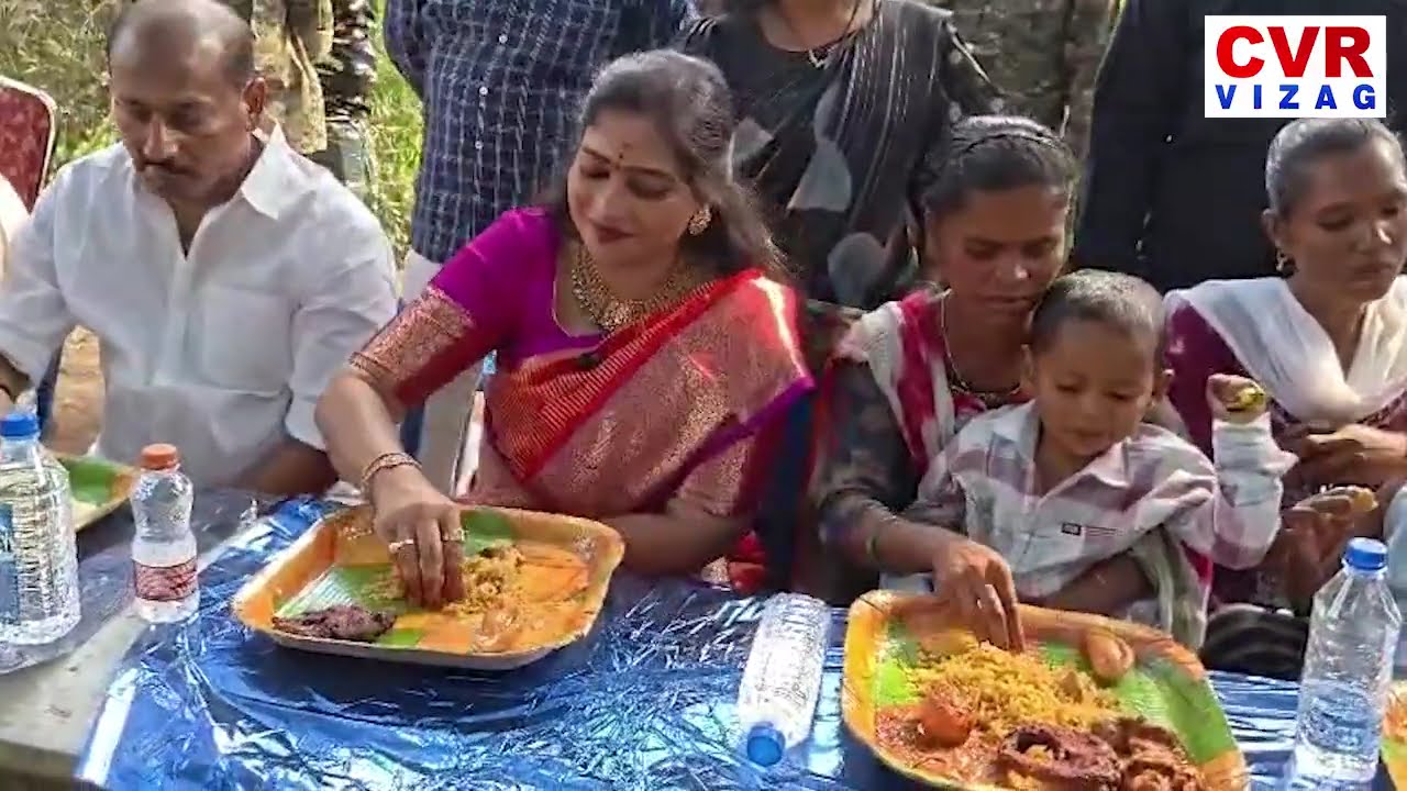 Home Minister Anita Visits Anuku Tribal Village | Sankranthi Celebrations | CVR VIZAG