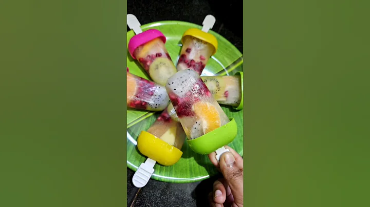 Fruit Popsicles 😋 Recipe #fruitpopsicle #popsicle #shorts #summerrecipes