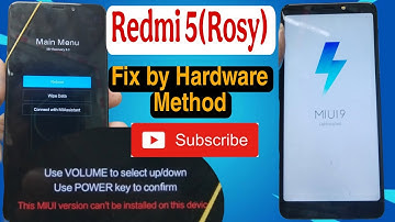Redmi 5 (Rosy) ll "This MIUI version can