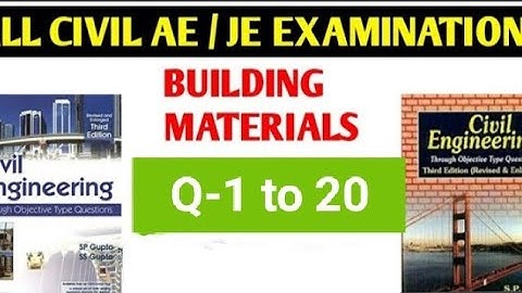 BUILDING MATERIAL AND CONSTRUCTION l GUPTA AND GUPTA BOOK MCQ