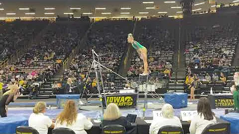 Anna Grace McCullough, EMU 2022 Bars vs Iowa 9.85