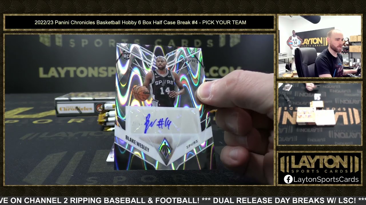 2022/23 Panini Chronicles Basketball Hobby 6 Box Half Case Break #4