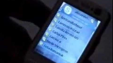 Nokia N73 Skype on your mobile demonstration