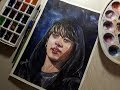 JUNGKOOK speed watercolor painting (by Elena Martynyuk)