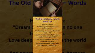 The Old Notebook — Words Never Die | Learn English Through Short Stories.     #englishshorts