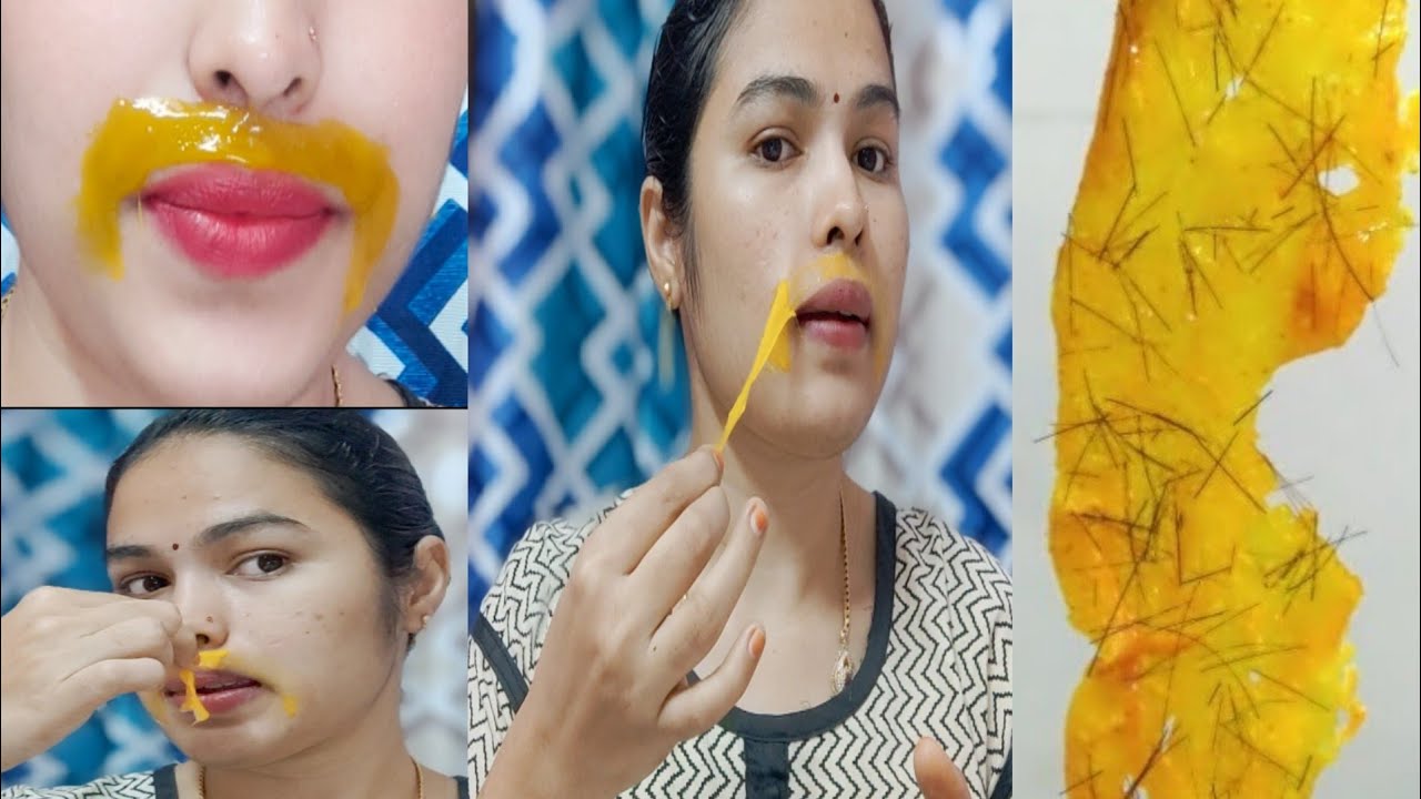 ⁣how to remove upperlip hair naturally//permanent remove facial hair//sravs