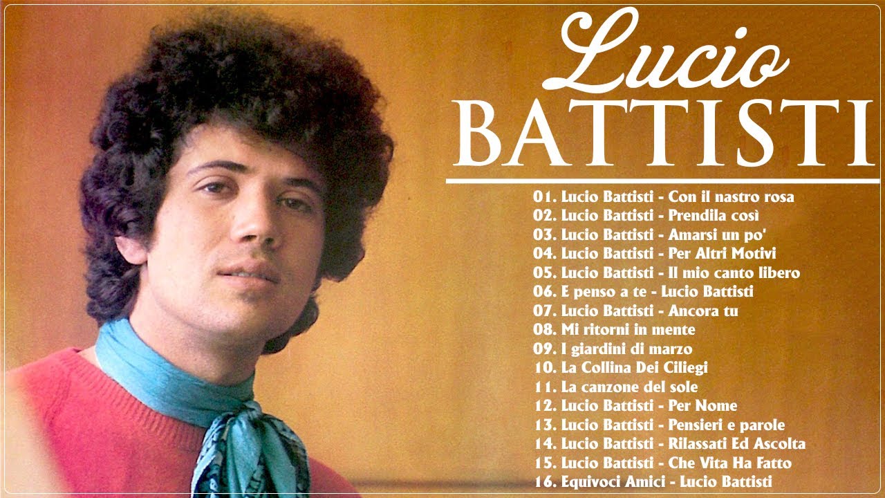 Le migliori canzoni di Lucio Battisti- Lucio Battisti 20 migliori successi - Best of Lucio Battisti