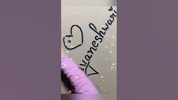 Dnyaneshwari requested video || Name on Sand.❤️📖😍 #sandart #art #shorts #viral #drawing