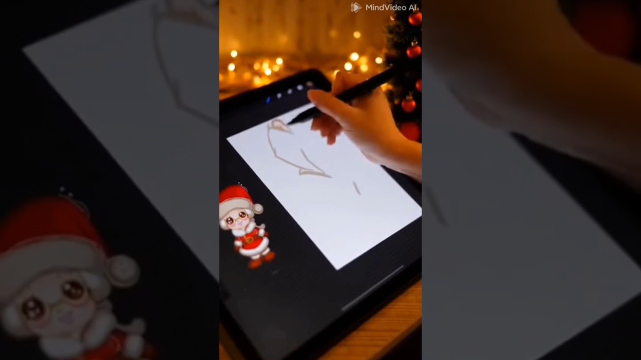 Dibujando a la Señora Claus🧑🏻‍🎄🎄