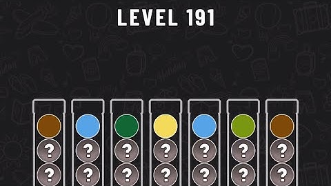 Ball Sort Puzzle Level 191 #ballsortpuzzle #ballsortpuzzlegameplay #puzzlegame #mobilegames