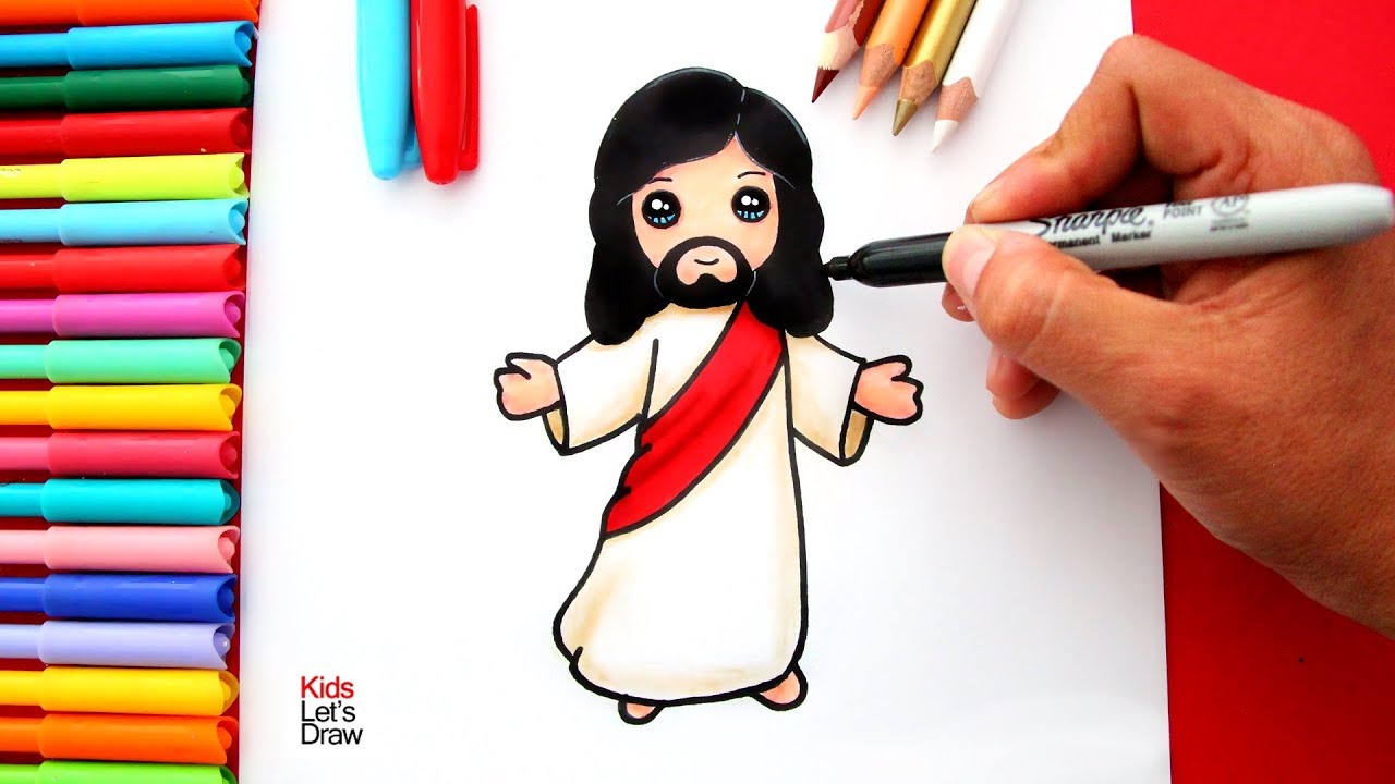 Aprende a dibujar a JESÚS de Nazaret de manera fácil | How to Draw a Cute  Jesus - thptnganamst.edu.vn