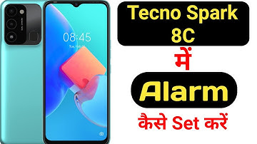 How to set alarm in Tecno Spark 8C || Tecno Spark 8C me alarm kaise lagaye || Techie S-Kay ||