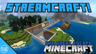 Minecraft Streamcraft Let's Play - Spawner and Base Pt. 1