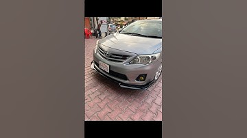 Front bumper splitter installed in Toyota Corolla🔥 #caraccessories #carparts #corolla #carzstorepk