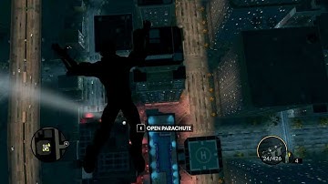 Saints row the third Free Falling and Landing in the pool.