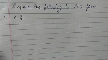 Express in p/q form 0.6 bar