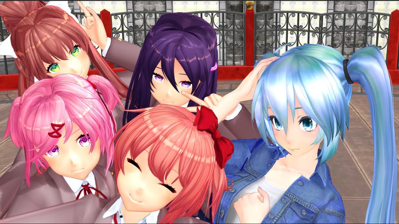 MMD: DDLC) Doki Doki Exit Music Menu by BlueRoseHilbert on DeviantArt