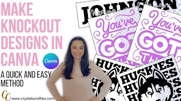 How to Create Knockout Text in Canva | Easy Transparent Text Effect Tutorial