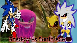 [Silver.exe and Modern Sonic] Reacts Shadow vs Sonic.exe (VRChat)