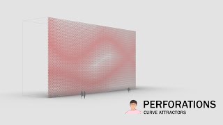 Rhino and Grasshopper 1.2 _ Perforation Pattern - Curve Attractors